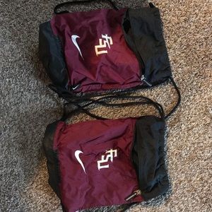 Nike Other - Matching FSU Florida State drawstring backpacks Nike Other - Matching FSU Florida State drawstring backpacks